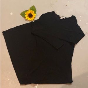 Black maxi dress